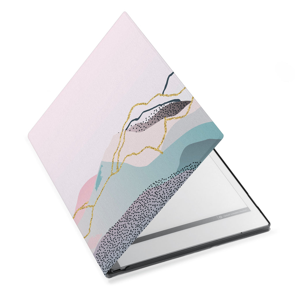 The Personalized VistaCase reMarkable Pen Holder CasewithMarble Art design adds a touch of elegance to your device.