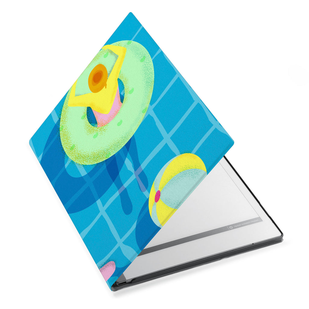 The Personalized VistaCase reMarkable Pen Holder CasewithBeach design adds a touch of elegance to your device.