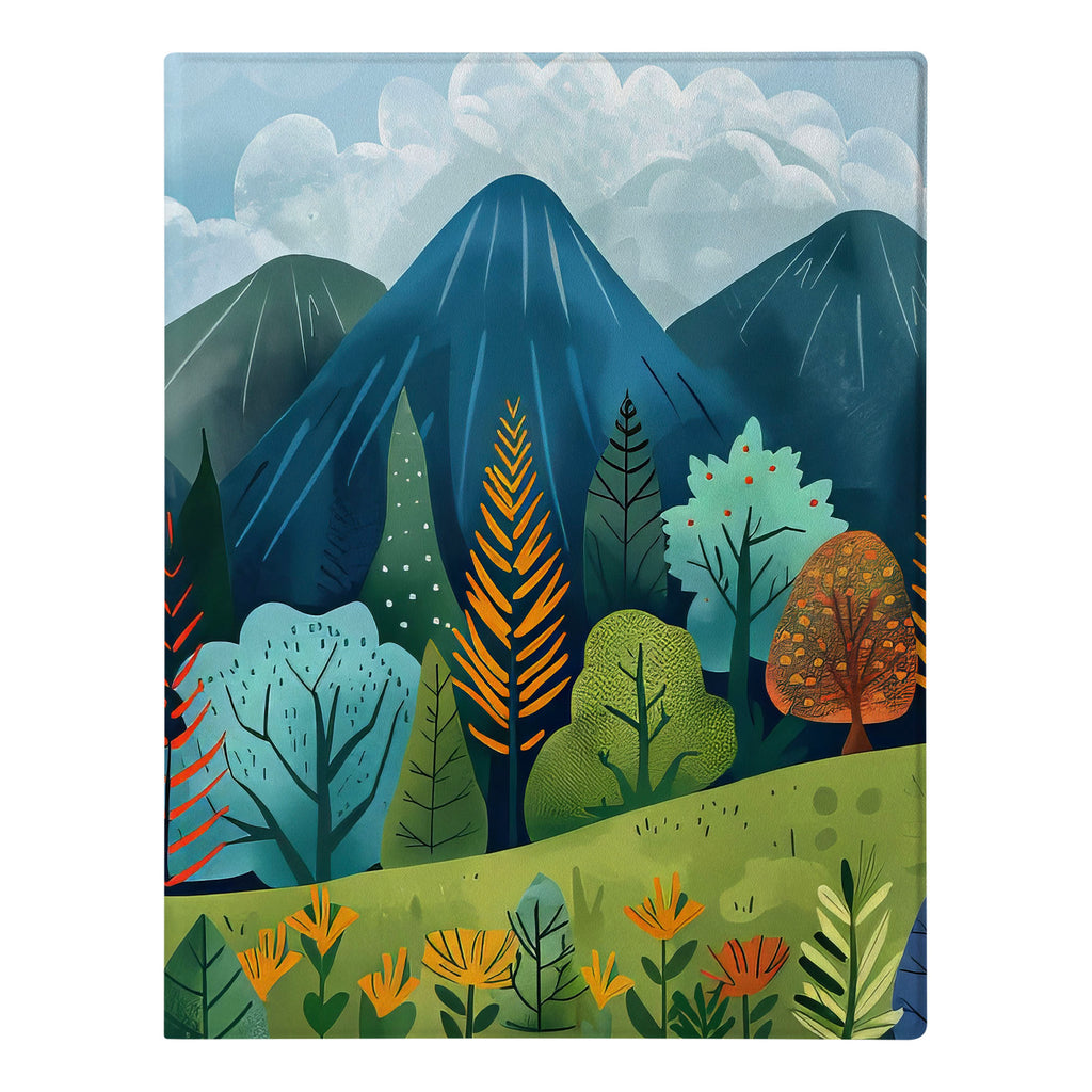 The Personalized VistaCase reMarkable Pen Holder Case is adorned with a vibrant and intricately detailed Colorful Mountain design