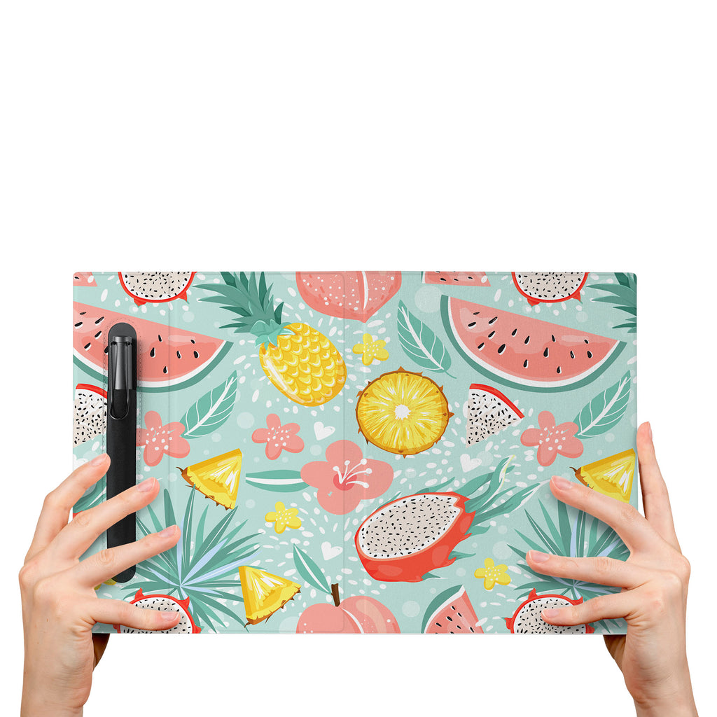 The VistaCase reMarkable Folio with Tropical Fruits design is crafted from premium materials and exclusively tailored to fit your reMarkable 2,