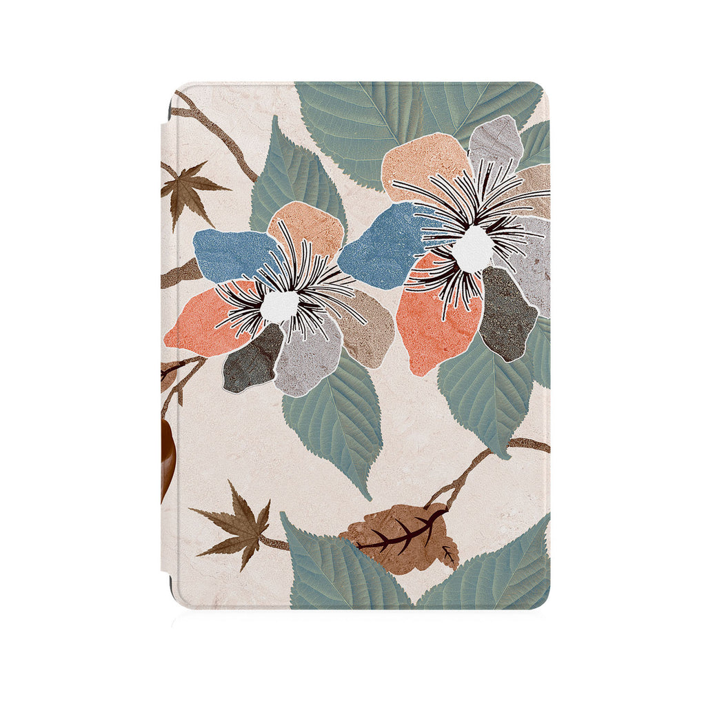 the front side of Personalized Microsoft Surface Pro and Go Case with Artistic Flower design