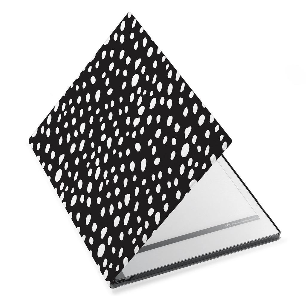 The Personalized VistaCase reMarkable Pen Holder CasewithPolka Dot design adds a touch of elegance to your device.