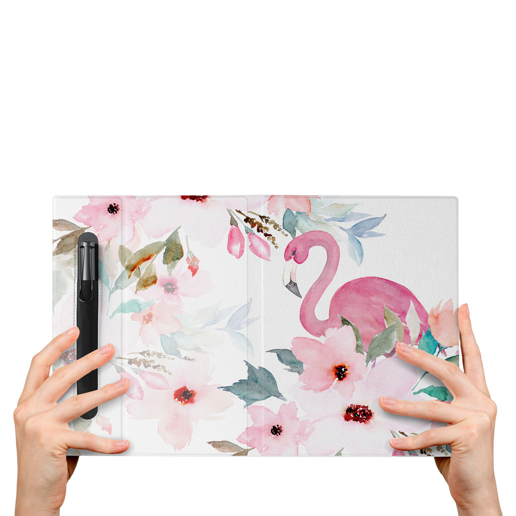 The VistaCase reMarkable Folio with Flamingo design is crafted from premium materials and exclusively tailored to fit your reMarkable 2,