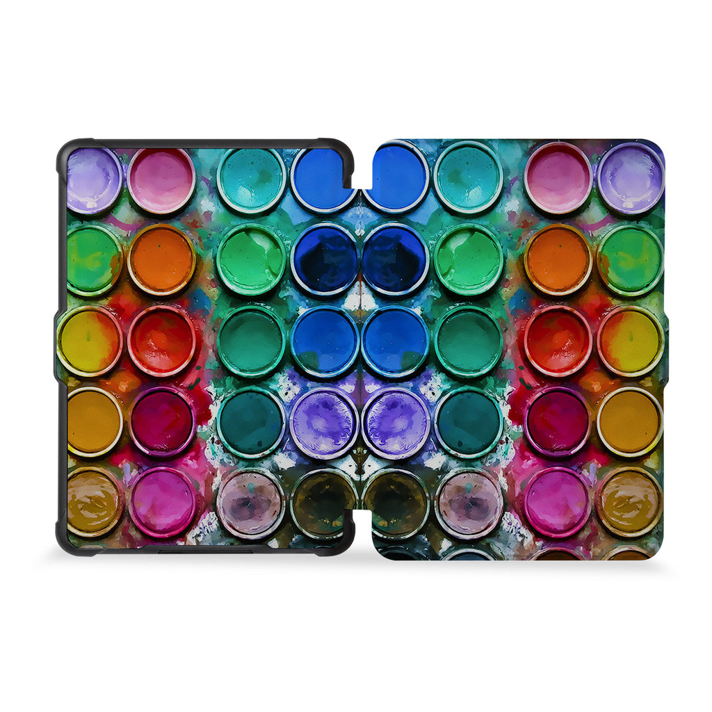 the whole front and back view of personalized kindle case paperwhite case with Science design