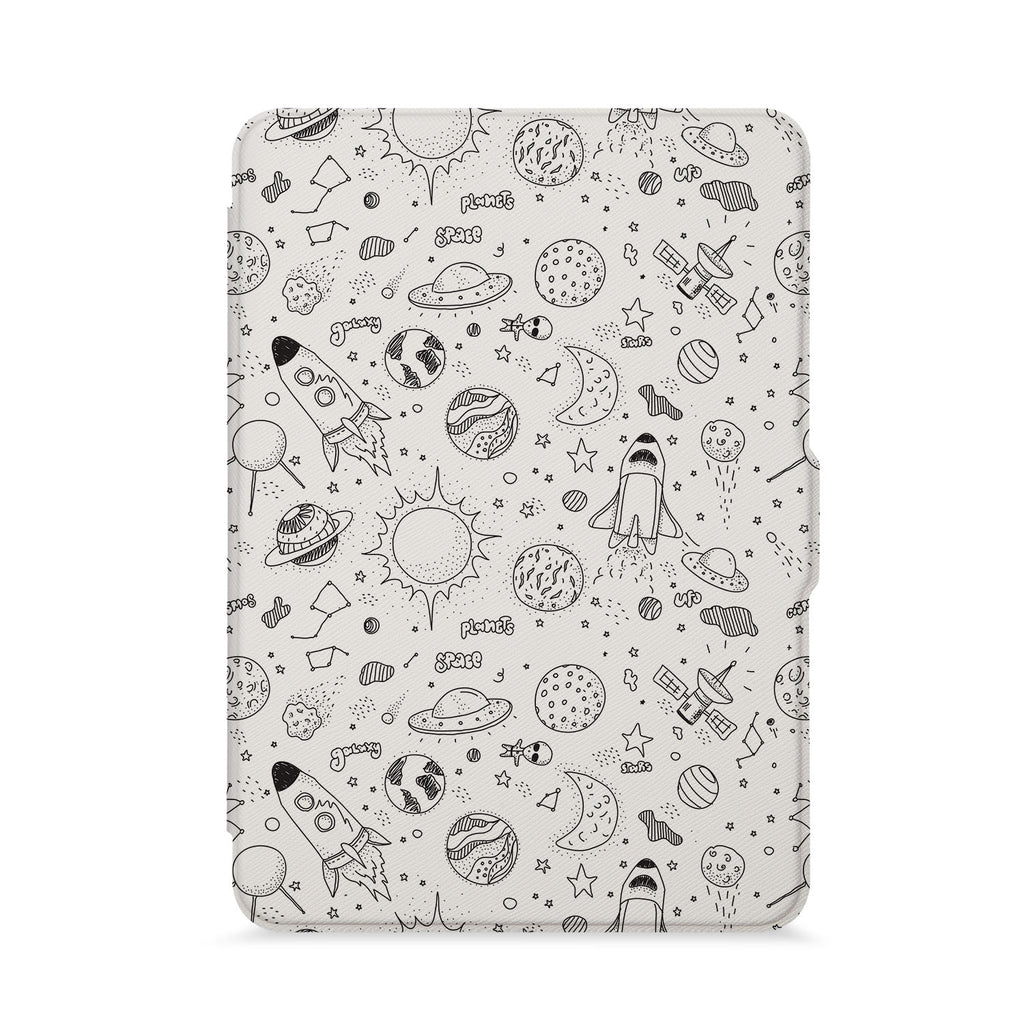 front view of personalized kindle paperwhite case with 05 design - swap