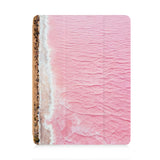 front view of personalized iPad case with pencil holder and Australia Oil Painting design