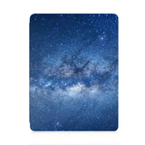 front view of personalized iPad case with pencil holder and Starry Night design