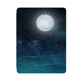 front view of personalized iPad case with pencil holder and Starry Night design