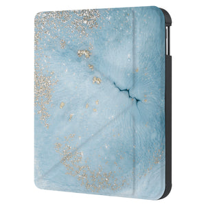 swap front and back view of personalized KOBO case and Marble Gold design