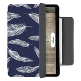 Elevate your iPad experience with the VistaCase Personalized iPad Slim Fit Case. Featuring an exquisitely detailed Feather design