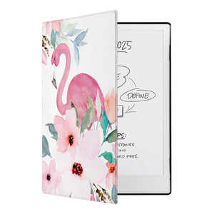 swap - The Personalized VistaCase reMarkable Pen Holder Case is adorned with a vibrant and intricately detailed Flamingo design