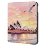 swap front and back view of personalized KOBO case and Australia Oil Painting design - swap