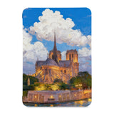 the front view of Personalized Samsung Galaxy Tab Case with France Famous Attractions design
