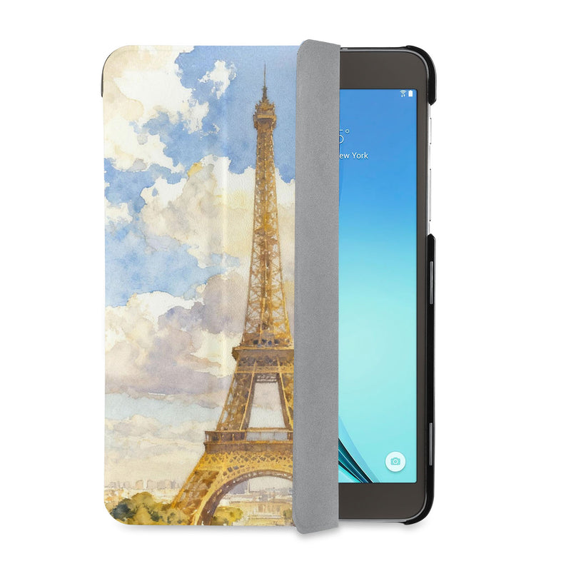 auto on off function of Personalized Samsung Galaxy Tab Case with France Famous Attractions design - swap
