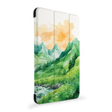 the side view of Personalized Samsung Galaxy Tab Case with Landscape design