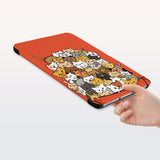 a hand is holding the Personalized Samsung Galaxy Tab Case with Cute Cats design