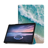 Personalized Samsung Galaxy Tab Case with Sea Waves design provides screen protection during transit