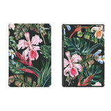 the whole printed area of Personalized Samsung Galaxy Tab Case with Flowers design