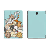 the whole printed area of Personalized Samsung Galaxy Tab Case with Cute Cats design