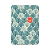 front view of personalized kindle paperwhite case with Fox Fun design