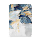 front view of personalized kindle paperwhite case with Artistic Flower design