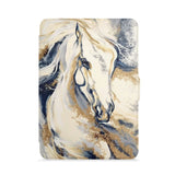 front view of personalized kindle paperwhite case with Horses design