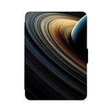 front view of personalized kindle paperwhite case with Universe design - swap