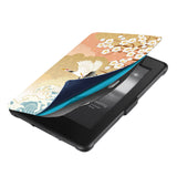 kindle foilo case with Japanese Pattern design, Magnetic attachment ensures cover is securely closed