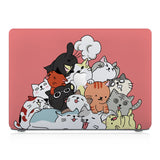 This lightweight, slim hardshell with Cute Cats design is easy to install and fits closely to protect against scratches