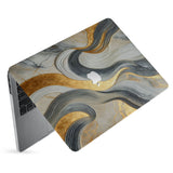 hardshell case with Marble design has matte finish resists scratches