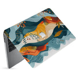 hardshell case with Colorful Mountain design has matte finish resists scratches