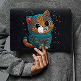 Form-fitting hardshell with Cute Cat design keeps scuffs and scratches at bay