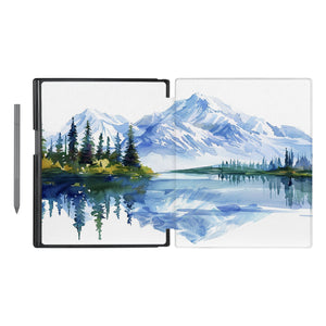 swap - Vista Case reMarkable Folio case with Watercolor View Design has an integrated holder for pen marker so you never have to leave your extra tech behind.