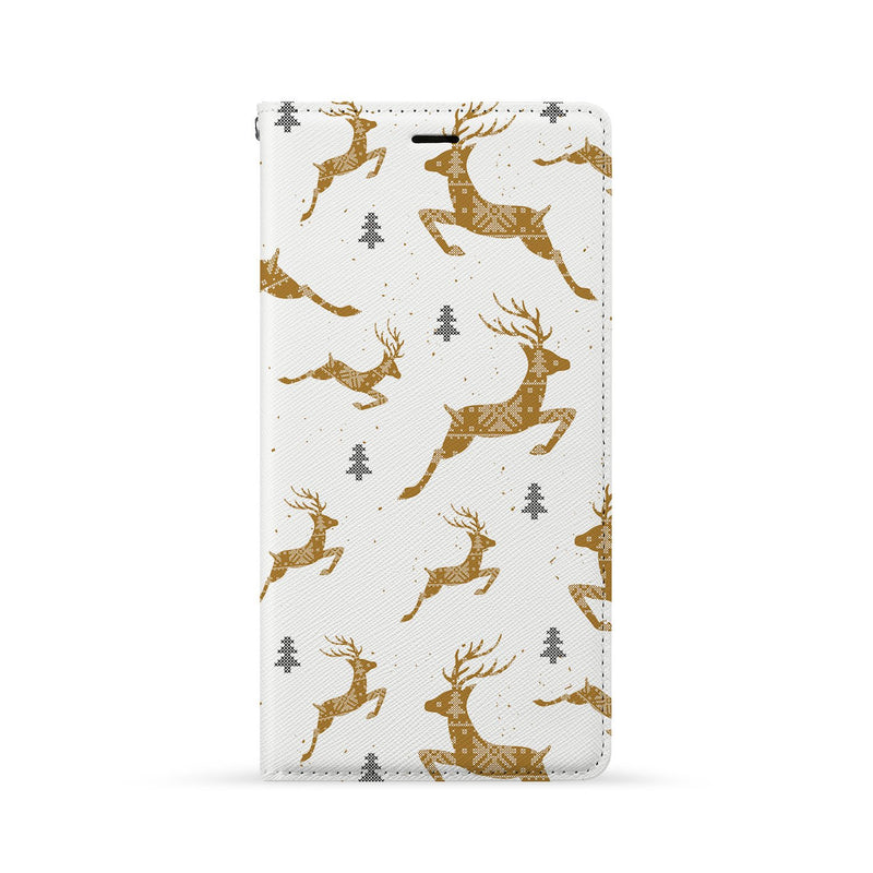 Front Side of Personalized Huawei Wallet Case with Christmas design